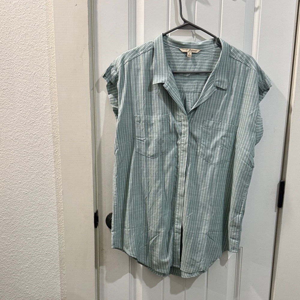 Jachs Light Blue Striped Button-Down Shirt